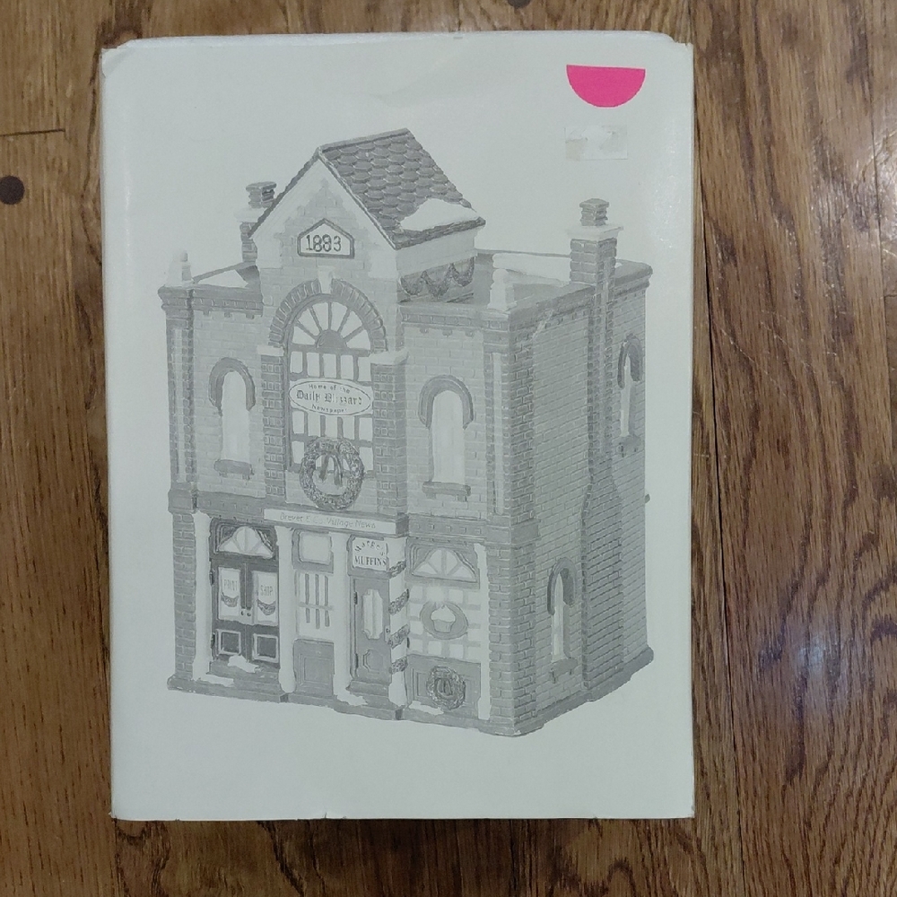 Department 56 Snow Village Print Shop And Village News